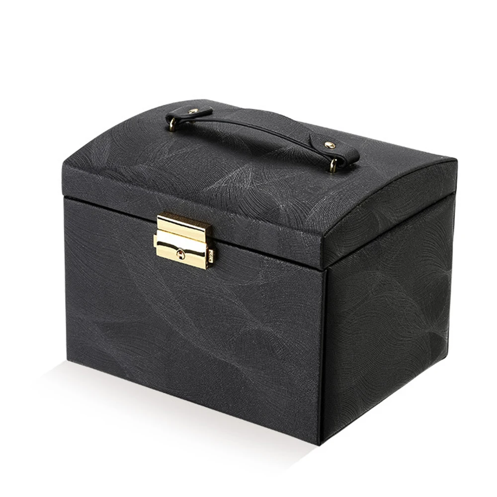 

Jewelry Display Box Jewelry Storage Box Storage Jewelry Box Multi-Functional Durable Lightweight Leather with Mirror