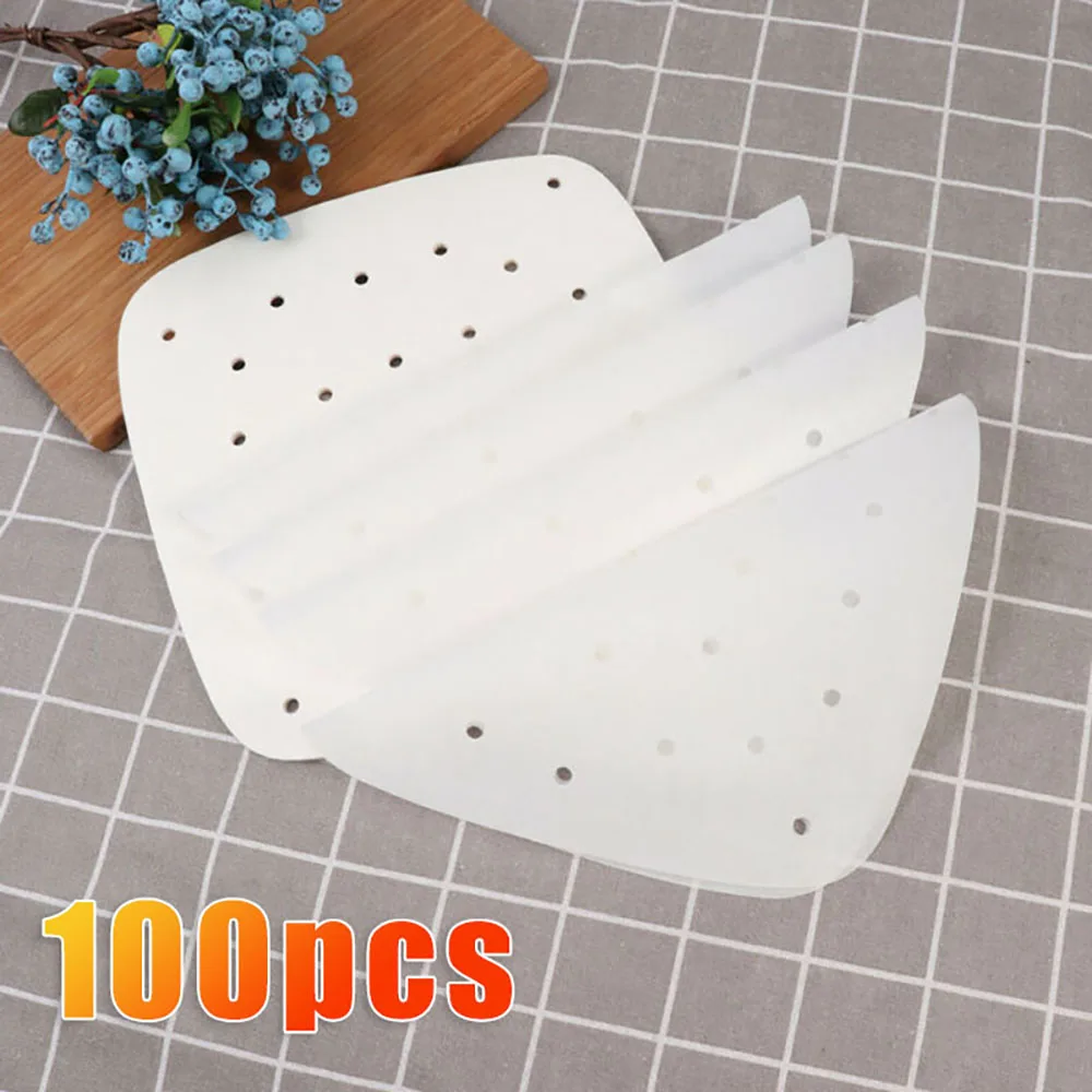 100 шт. воздушная фритюрница бумажные вкладыши пергаментные кастрюли Аксессуары