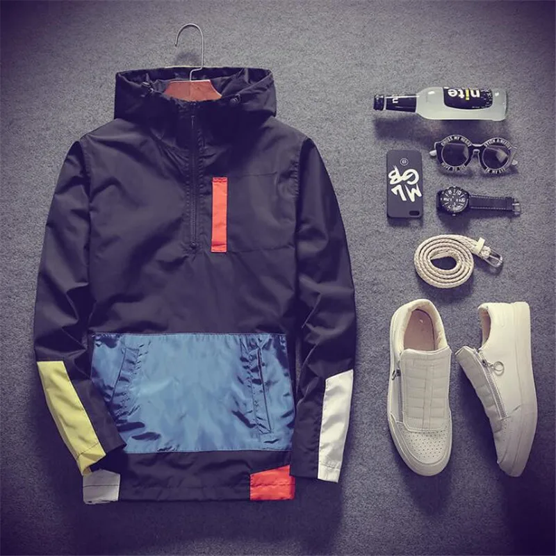 

Windbreaker Jacket Men 2021 Spring Fashion Jacket Men/Women Hooded Casual Jackets Male Jacket Coat Men Thin Coat Outwear Clothes