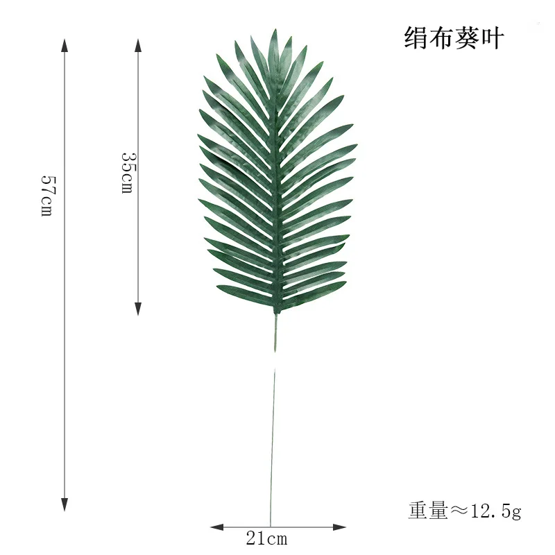 Искусственный тропический Monstera Kwai пальмовое дерево листья домашний сад украшения поддельные растения фотография Фон plante artificielle - Цвет: JuanBu KuiYe