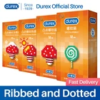 Презервативы Durex для мужчин, латексные 3d-презервативы с задержкой смазки со ребристый точечный точки G, интимные игрушки для взрослых