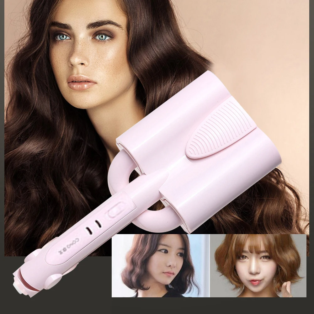 

LCD 26mm 32mm Ceramic Three tube Hair curler Triple Barrel Deep Wave water ripple egg rolls hair curling iron Hair Styling tool