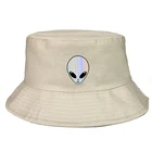 Панама с логотипом Alien, японская шапка от солнца, в стиле аниме, рыбака, уличная шапка унисекс, складная Солнцезащитная Повседневная пляжная