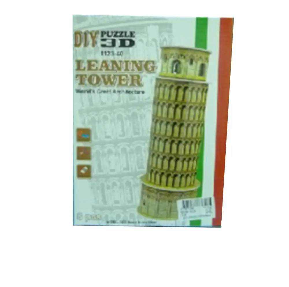 

RCtown 8-Piece Leaning Tower Mini 3D Puzzle Building Toy Brain Teaser