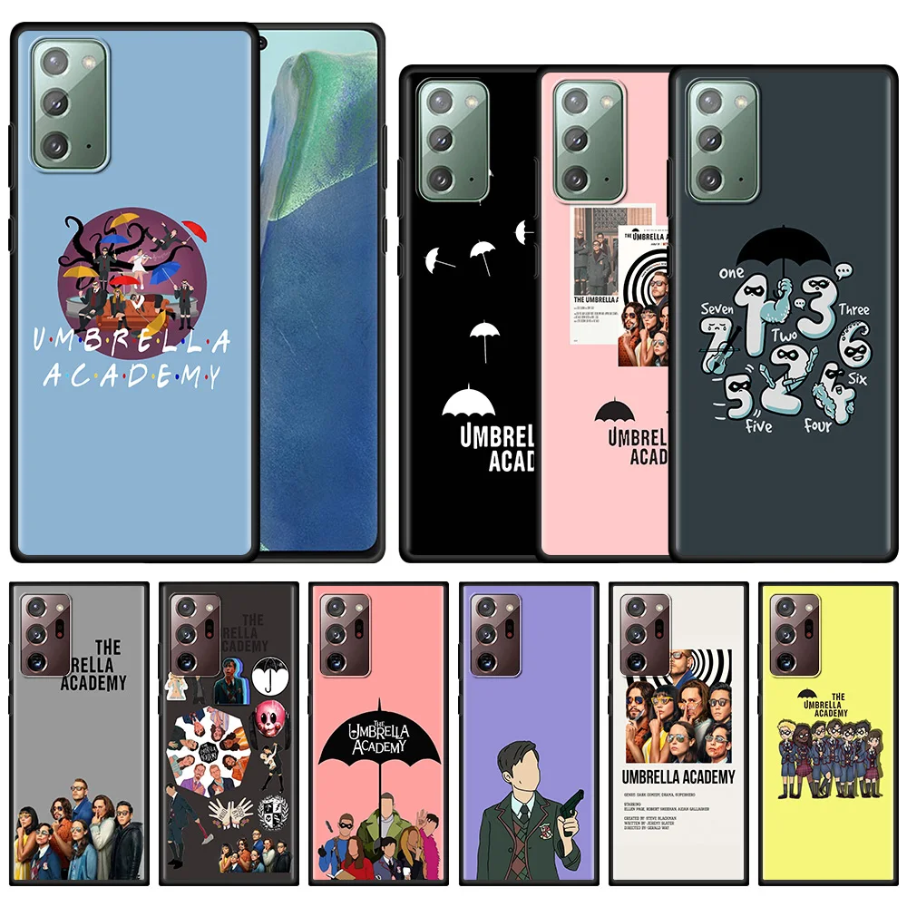 

Phone Case For Samsung Galaxy Note 20 Ultra 10 5G Plus Lite 9 8 Fitted Capa Silicone Black Fundas The Umbrella Academy