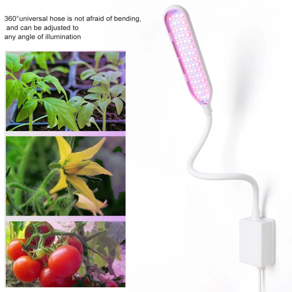 

LED Grow Light USB Low Voltage Household Plant Light Full Spectrum 3/5W Magnetic Growing Lamp for Vegetables Succulents