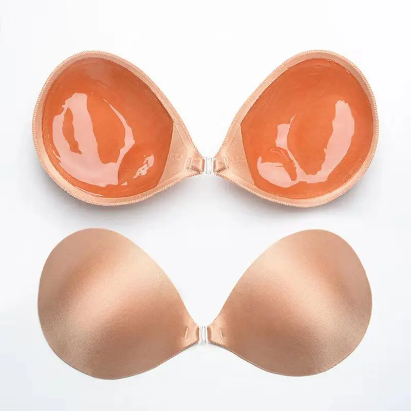Sexy Push Up Bras Seamless Women Sexy Invisible Bra Adhesive Silicone Backless Wedding Bralette Bras Strapless Intimates Fly Bra