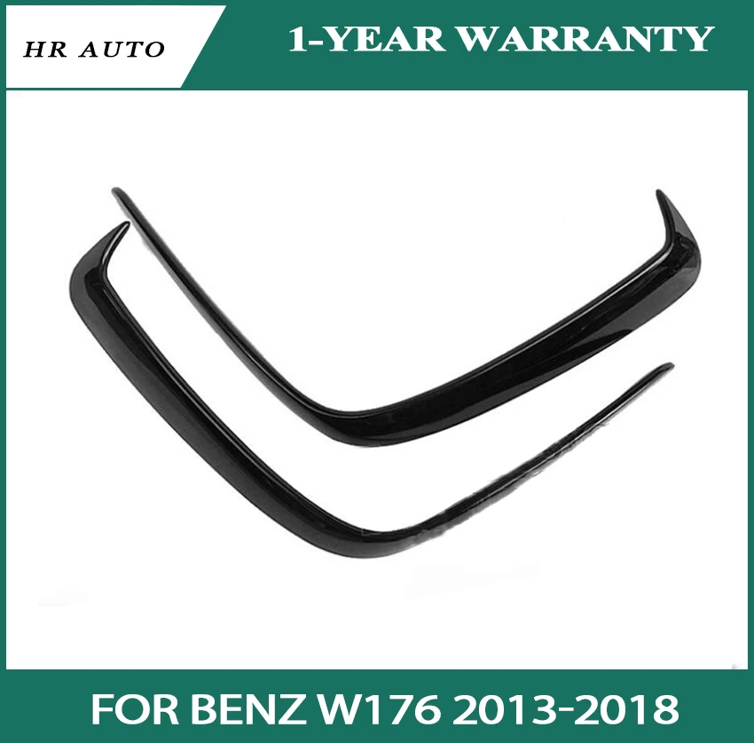 

ABS черный сплиттер для заднего бампера, спойлеры, подходит для Mercedes Benz W176 Sports A180 A200 A250 A45 2013-2018