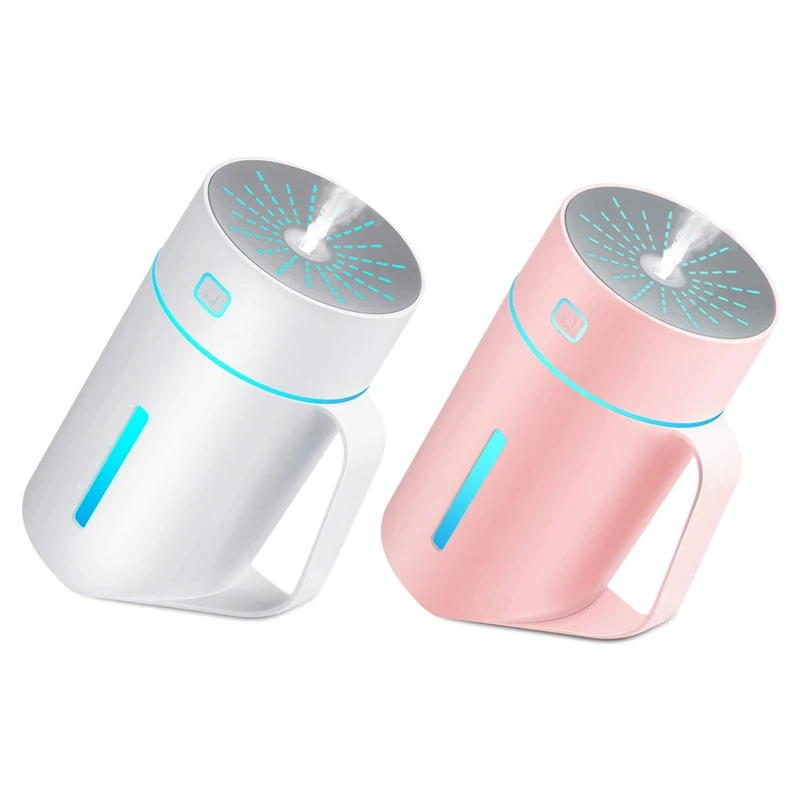 

Humidifier Mini Silent 7 Color LED Air Purifier,USB Interface Is Suitable For Home And Office, 420Ml Nano Spray