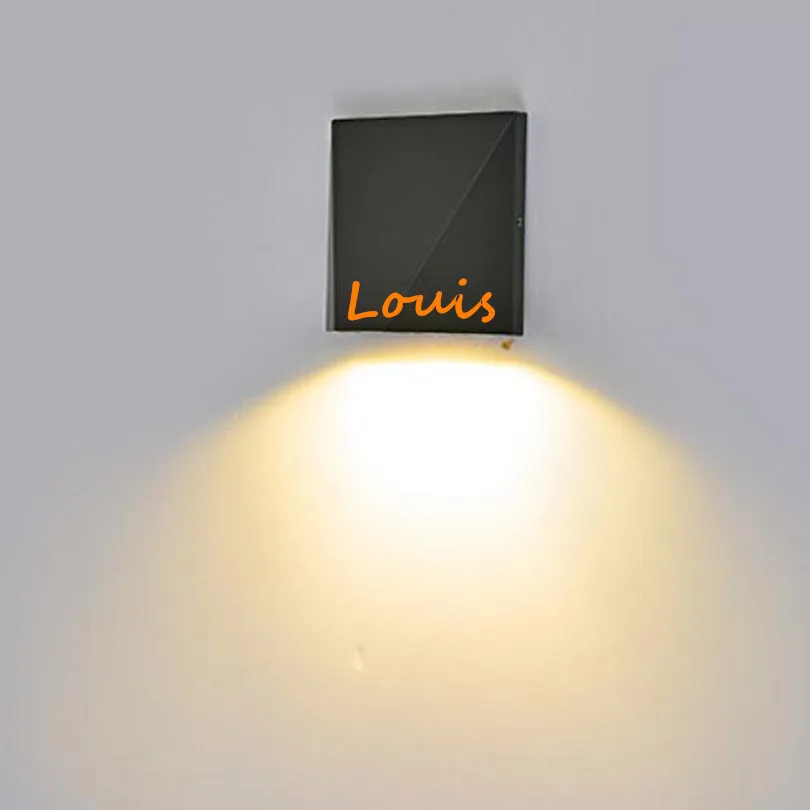 Для наружного и внутреннего освещения светодиодный настенный светильник для