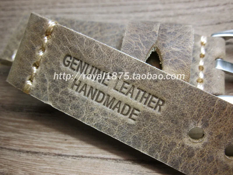 Ремешок мужской ручной работы из натуральной кожи 22 мм|Ремешки для часов| |