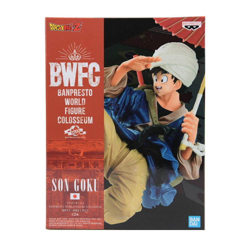 

BANDAI DRAGON BALL Z BWFC The World's No. 1 Budo Club Son Goku Umbrella Action Figure Collection Model Toys For Kids Gifts