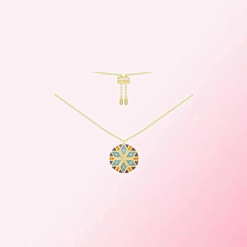 

1:1 Make 925 Sterling Silver Custom Tribal Style Geometric Circular Pattern Fashion Necklace