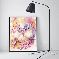 color animal owl diamond painting cross stitch home decor gift 5d full rhinestones inlay diamond embroidery decoration