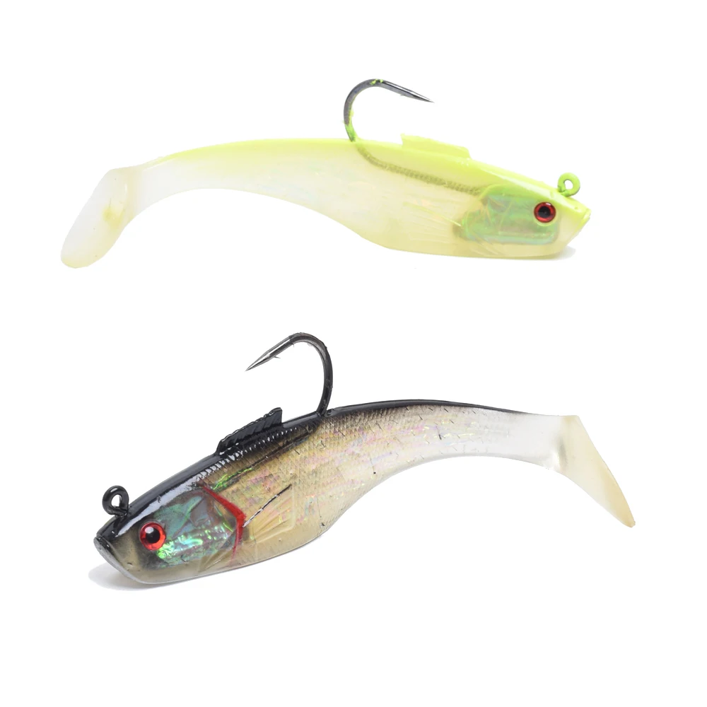 " /17 см, 9"/23 см длина большой плавательный shad super deap морская лодка Троллинг Большая Игра Рыбалка Т Хвост Мягкая приманка с тяжелым острым крючком