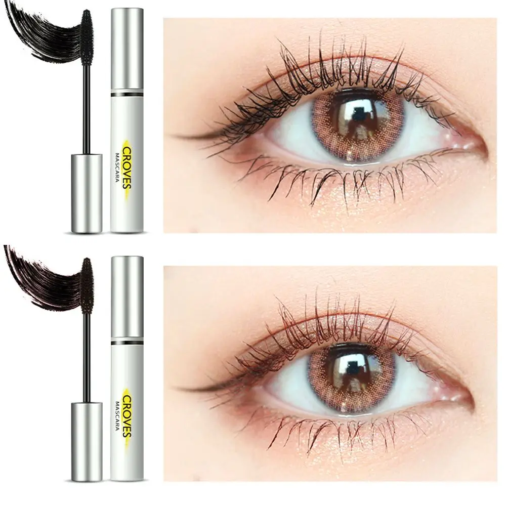 

4D Mascara Lengthening Black Lash Eyelash Extension Eye Lashes Brush Beauty Makeup Long-wearing Brown Color Mascara