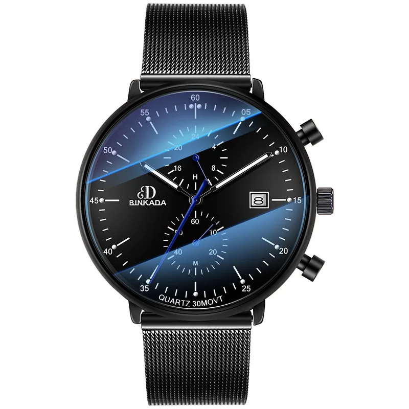 

Men's Watch Quartz Watch Luminous Calendar Fashion Trend Casual Stainless Steel Waterproof Sports Quartz Men's Watch