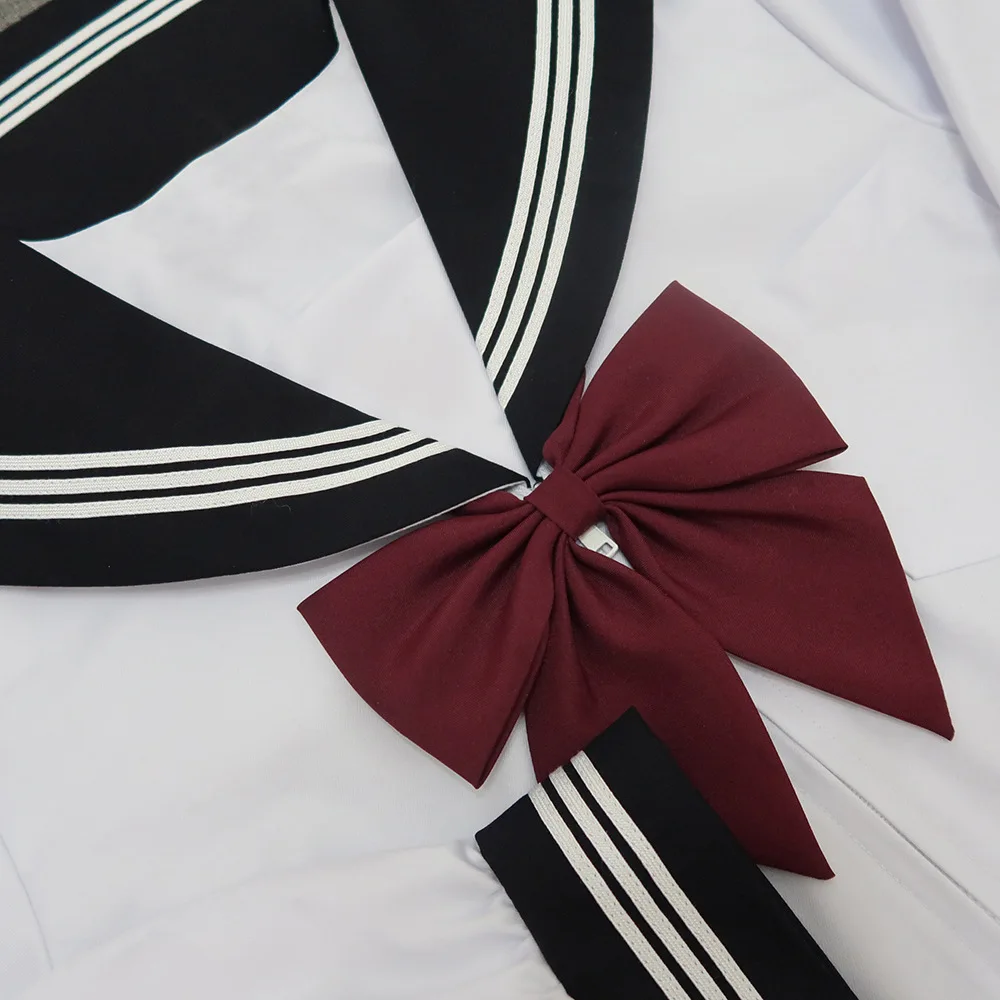 

Japanese White Two School Uniform Pleated Skirt Suit Orthodox Sailor Suit Girl Skirt JK Uniform College Style Suit Skirt