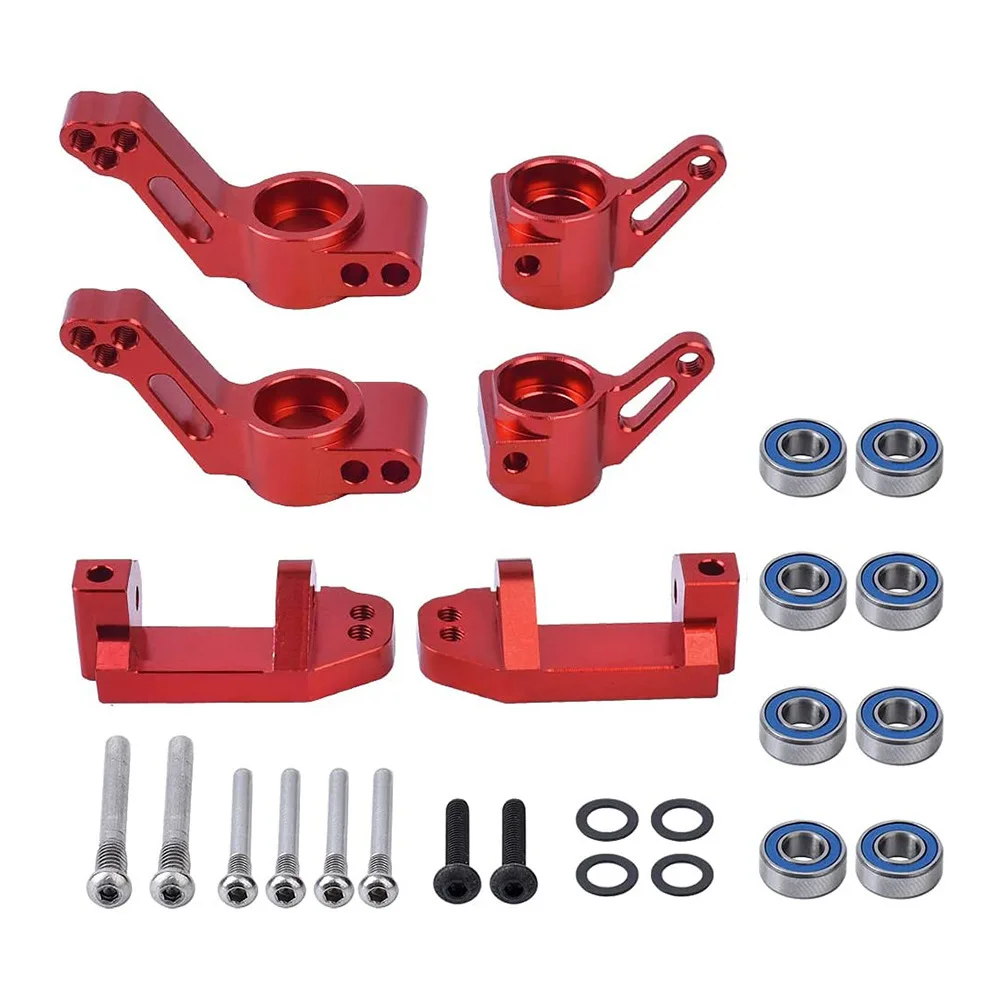 

1set Front C Seat & Steering Blocks Cup Blocks &Rear Axle Carrier for 1/10 Traxxas Slash 2WD RC Model Car Parts