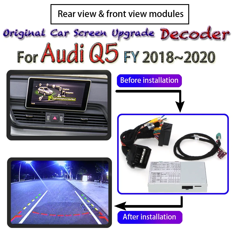 Для Audi Q5 FY MMI 2018 2019 2020 Интерфейс адаптер использования парковочной Передняя