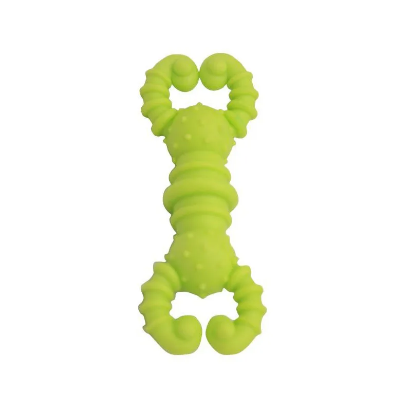 

Rubber Lobste Stick Dog Toy Bite and Non-Tooth Resistant, Small Puppy Interactiveteeth Cleaning Chew Training Pet Supplies