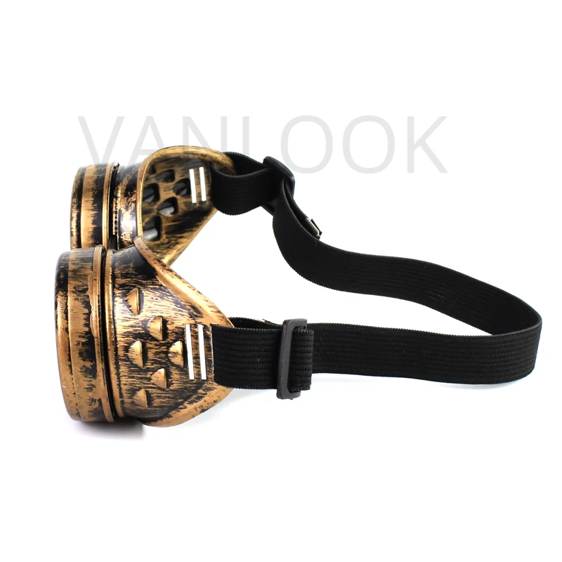 Модные праздничные солнцезащитные очки в стиле панк стимпанк-рок Необычные