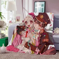 anime toilet bound hanako kun flannel blanket soft warm blanket 3d print adult quilt beds sofa soft student blankets