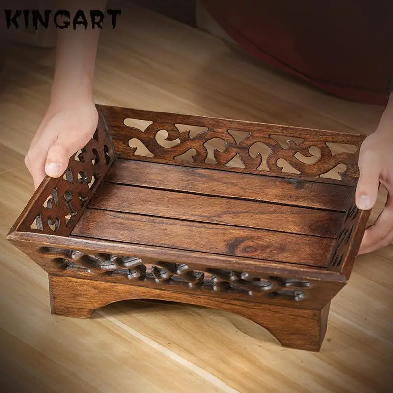 Кухонный деревянный поднос для фруктов деревянная тарелка еды настольное