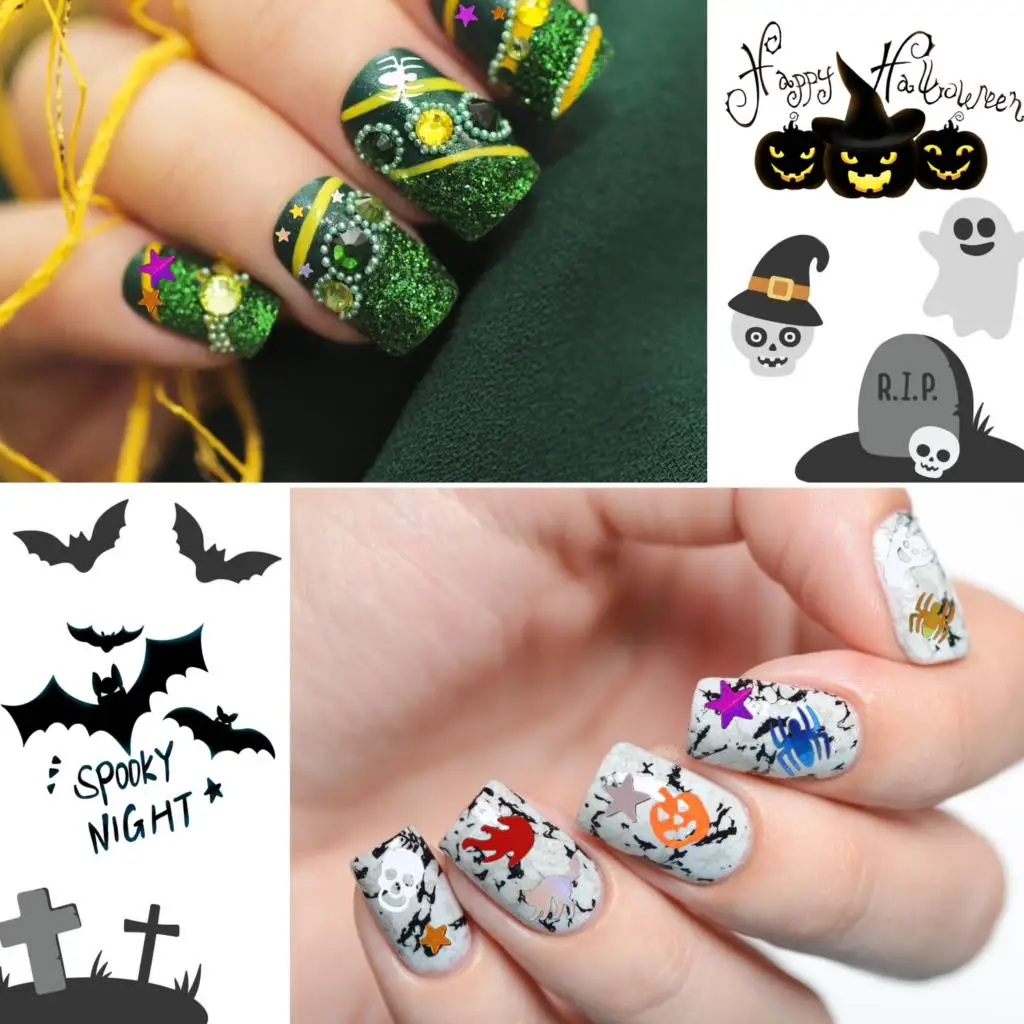 

6 шт., акриловые блестки для ногтей