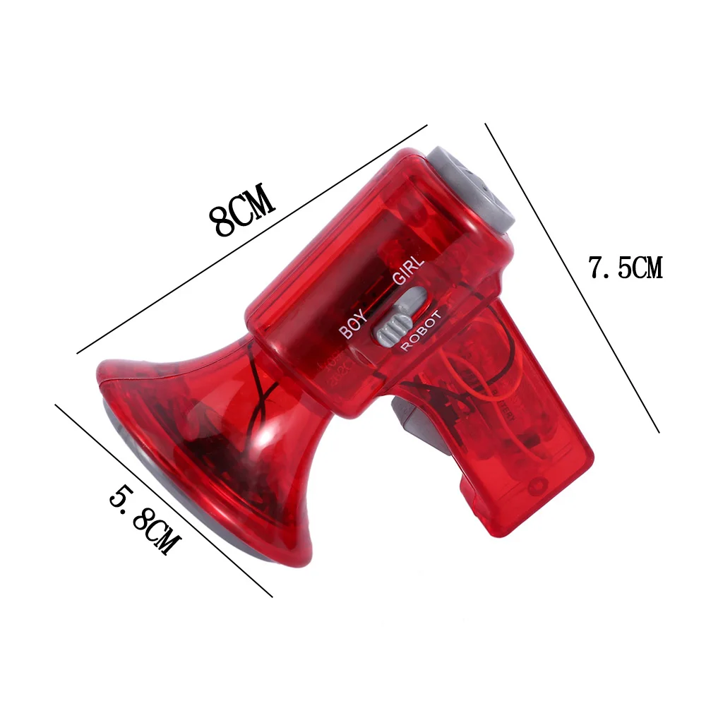 

New Mini LED Voice Changer Loudspeaker Children's Gift Plastic Toy Megaphone Sound Effects Boy Unisex Special Creative Gift