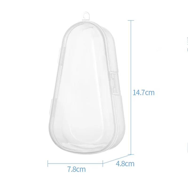 Irrigador Nasal transparente tipo gota de agua para beb&eacute;s, caja de almacenamiento de seguridad PP, mordedor para ni&ntilde;os, caja de almacenamiento de dulces y medicina-2