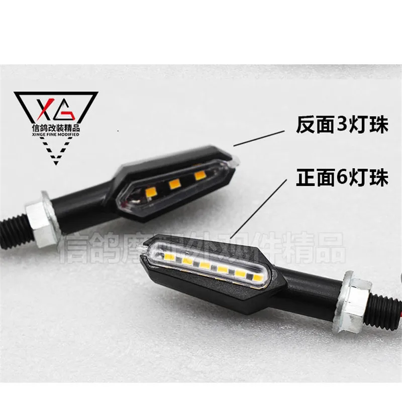 

colorful light motorcycle LED pit bike turn signal light for husqvarna KTM motocross flashing universal moto indicator blinker
