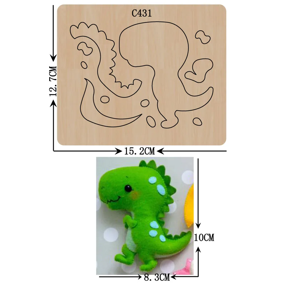 

New dinosaur Wooden die Scrapbooking C-431 Cutting Dies Multiple sizes