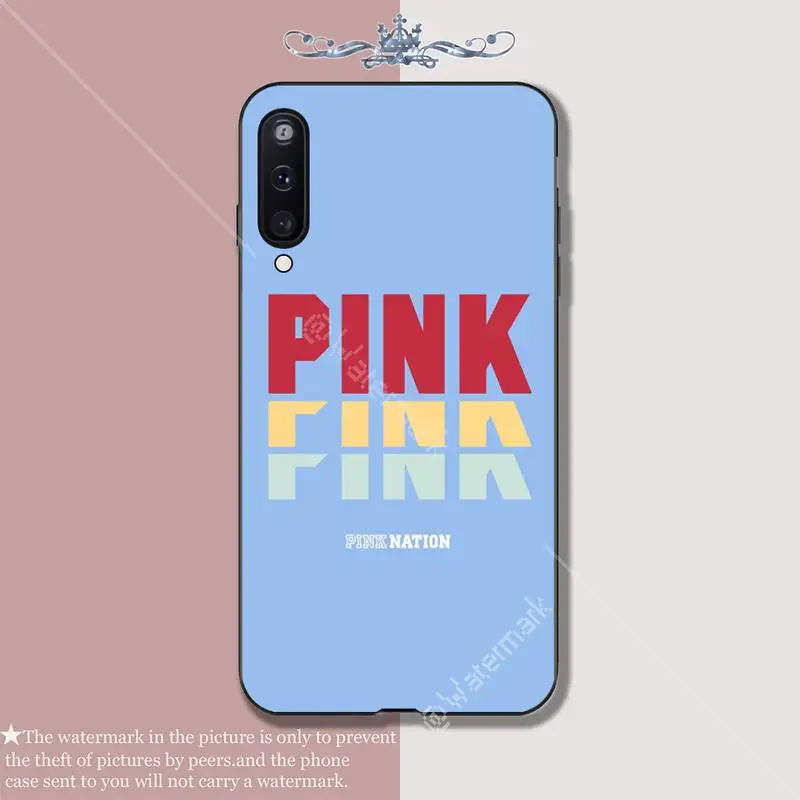 

YJYDNHBD PINK PINK soft TPU black case cover for Samsung galaxy A01 A10 A31 A51 A71 A91 A10S A30S m20 coque