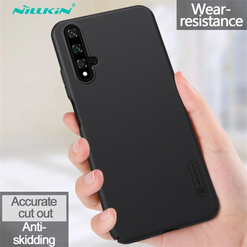Black Для huawei Honor 20 20S Чехол Honor20 Pro чехол Nillkin супер матовый защитный Жесткий PC задний Чехол защитный чехол для huawei Nova 5T - Цвет: Black