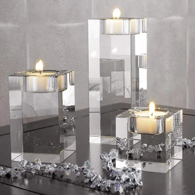

Nordic Candle Holder Glass Wedding Christmas European Candle Holders Decorlantern Lantern Candelabros Home Decor ZP50ZT