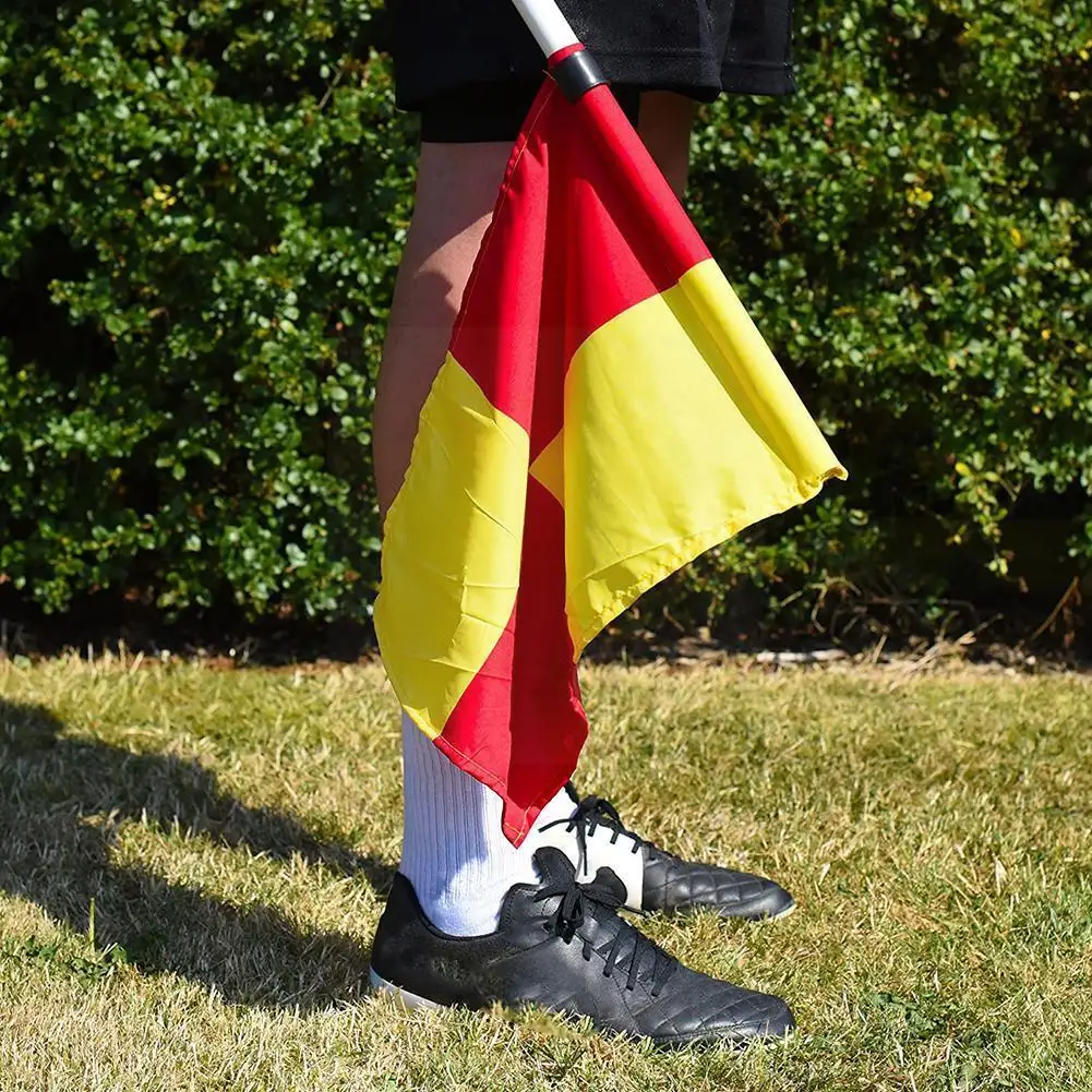 

Флаг футбольного судьи, ярмарка, спортивный матч, оборудование для судьи, футбольные флаги Linesman Gyh C9w9