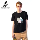 Мужская футболка в стиле хип-хоп Pioneer Camp, белая и черная футболка из 100% хлопка с надписью, лето 2020