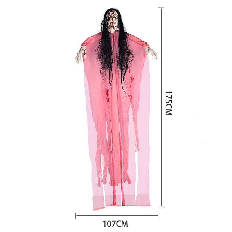 

Horror Halloween Hanging Ghost Spooky Skull Ghost Horror Props Scary Skeleton Zombie Halloween Party Decoration Grim Ghost