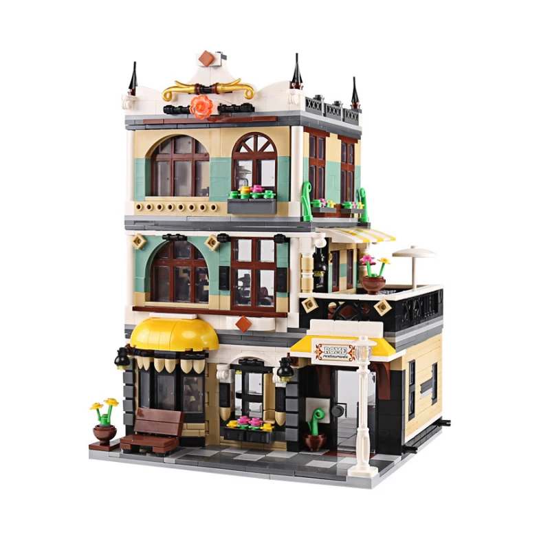 Набор строительных блоков Street View из АБС пластика сборные строительные блоки для