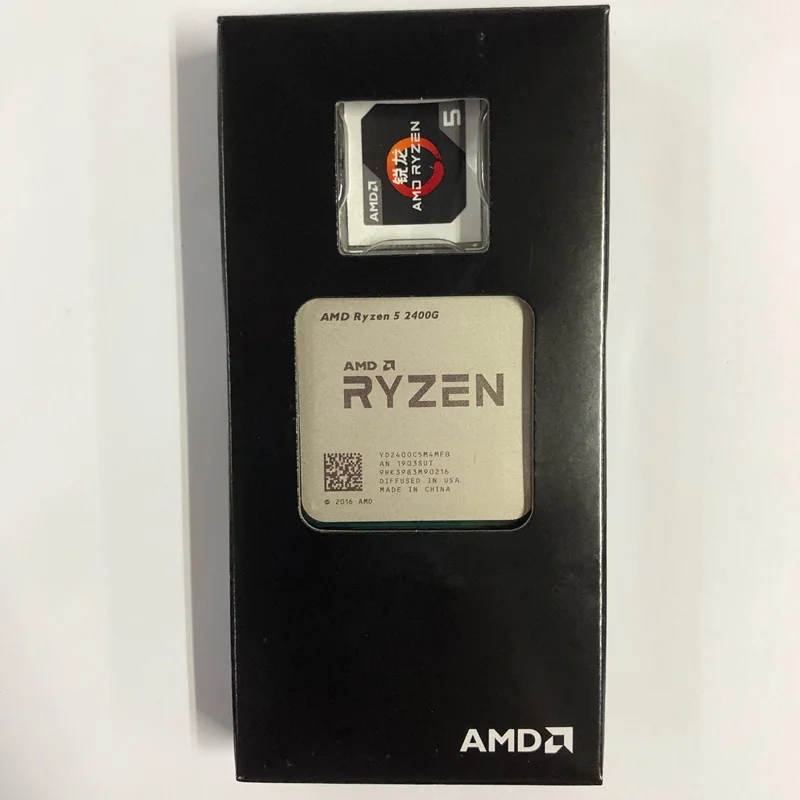 Процессор AMD Ryzen 5 2400G R5 2400G с графическим кулером Radeon RX Vega 11 4 ядра 3,6 г 65 Вт Процессор YD2400C5M4MFB разъем AM4