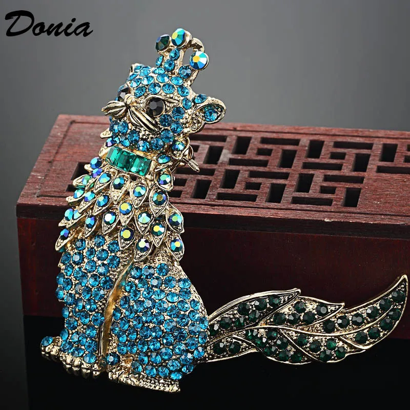 Женская Винтажная брошь в виде кошки|Броши| |