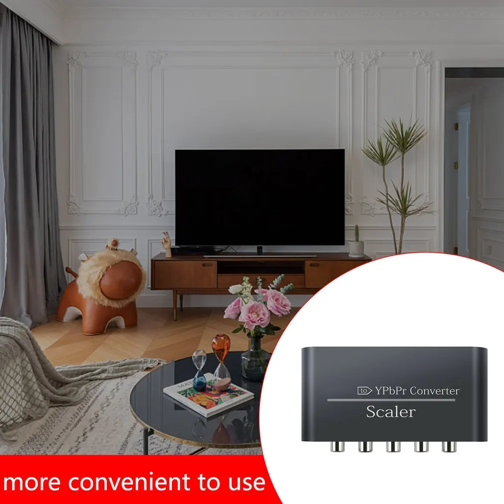 DC5V HDMI-совместимый вход к 1080P Компонентный видео YPbPr 3RCA RGB конвертеры скалер R/L