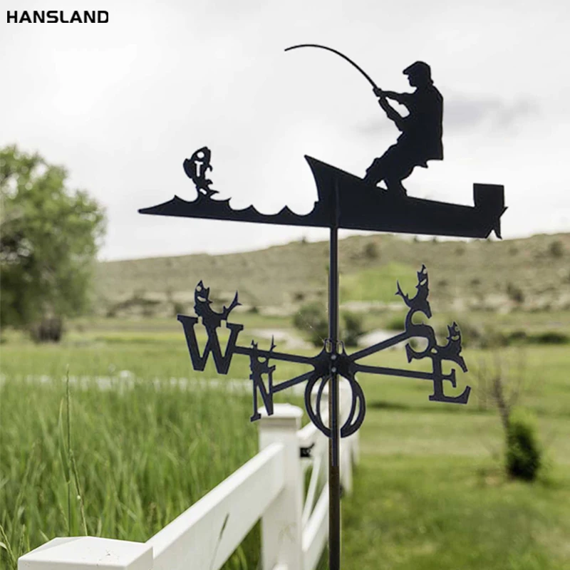 

Weather Vane Farm Wind Direction Stainless Steel Indicator Scene Professional Measuring Tool Garden Decor Outdoor Wind Indicator