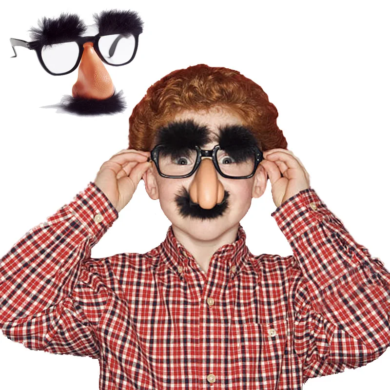 Новинка Забавные большие красные очки для носа взрослых и детей креативные