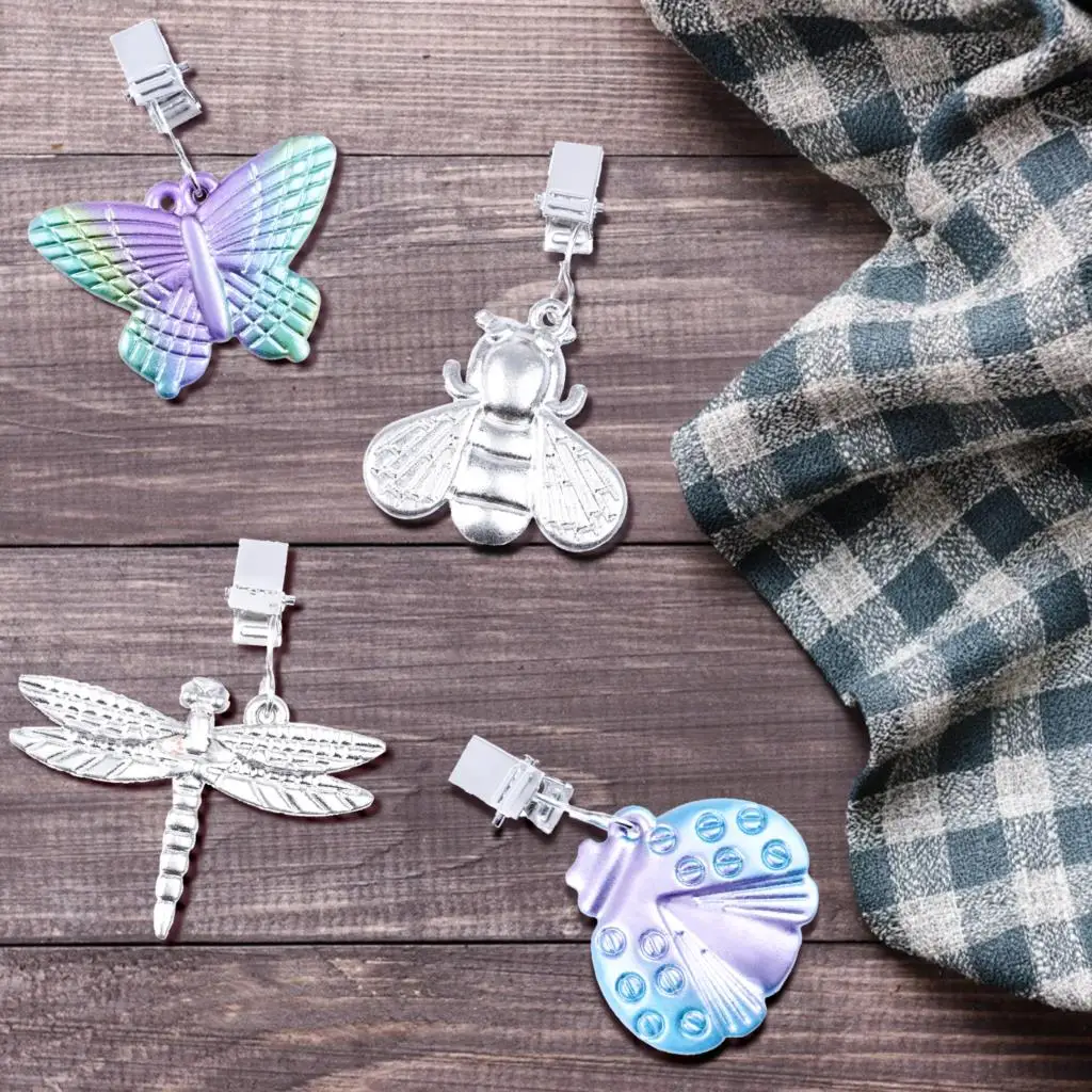 

8 pcs Vintage Tablecloth Weights with Metal Table Clip Hangers