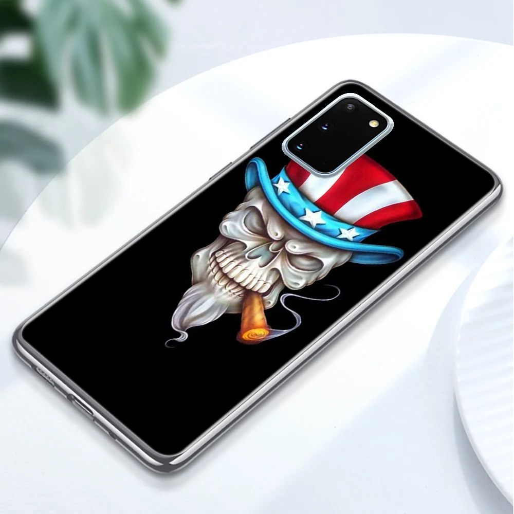 

Skull Skeleton Case for Samsung Galaxy S21 S10 S9 S8 S20 Plus Ultra S10e A51 A50 A71 A70 A20E A40 NOTE 20 10 9 8 Plus Soft TPU