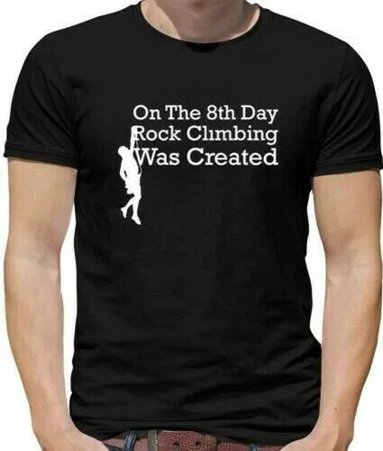 

In the 8th day rock climbing t-shirt man-Climbing-Climber-Climbing - sports