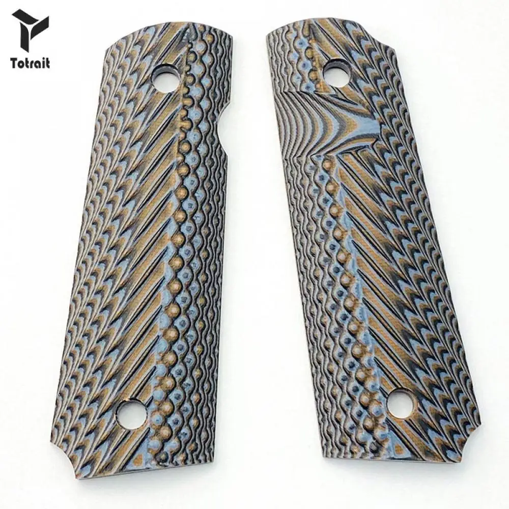 

Tactical 1911 Grips Handle G10 Patch Handle Knife For Hunting Gun Accessories