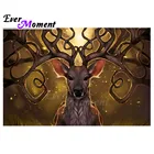 Когда-нибудь момент алмазов картина оленьих рогов арт алмазные мозаичные животные полная картина из квадратных стразов домашний Декор DIY Craft 5L1667